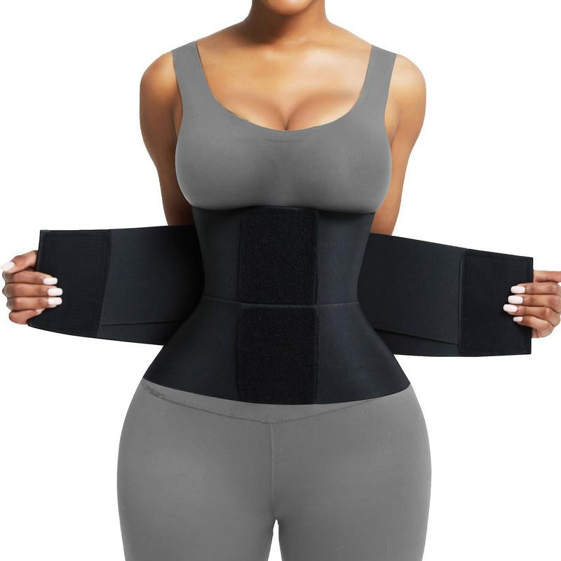 Feelingirl Belt Waist Cincher Ab Belt Tummy Control Body Shaper with Triple Wrap Women