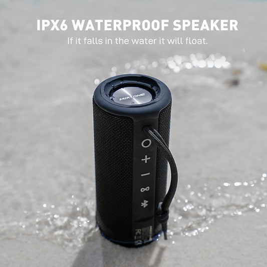 Boombox Outdoor Portable Bluetooth Speaker Waterproof Wireless Speakers Valentines Day Gifts for Men Boyfriend Him - Black