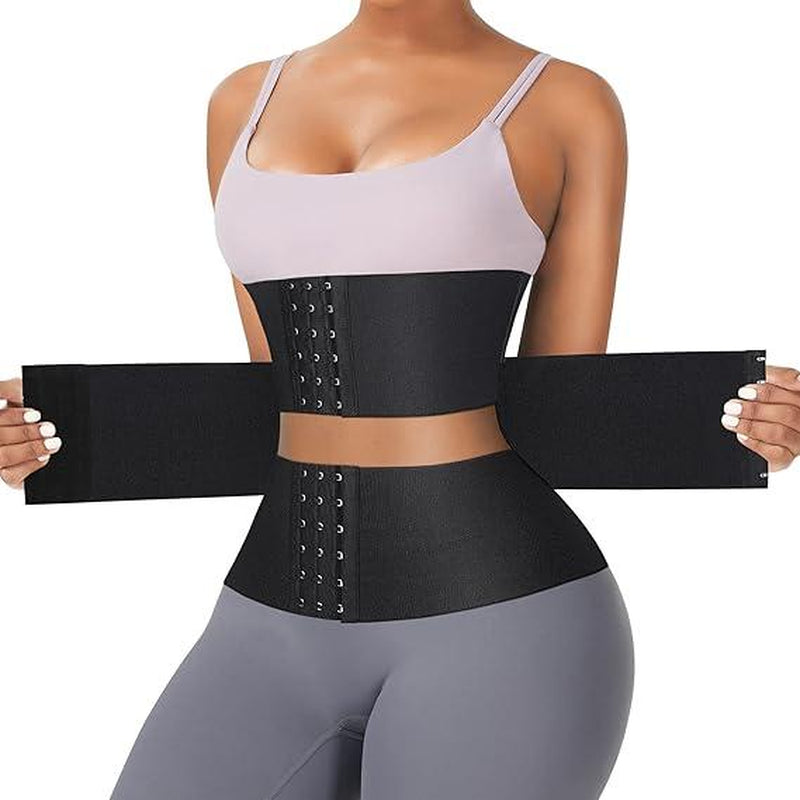 Feelingirl Belt Waist Cincher Ab Belt Tummy Control Body Shaper with Triple Wrap Women