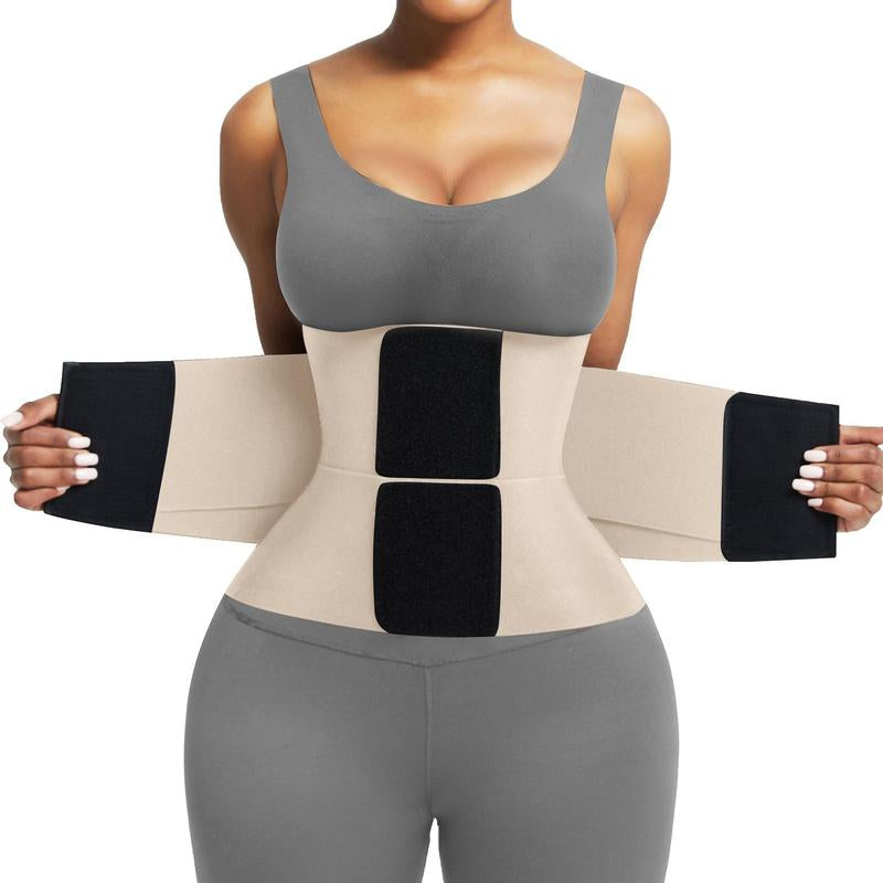 Feelingirl Belt Waist Cincher Ab Belt Tummy Control Body Shaper with Triple Wrap Women